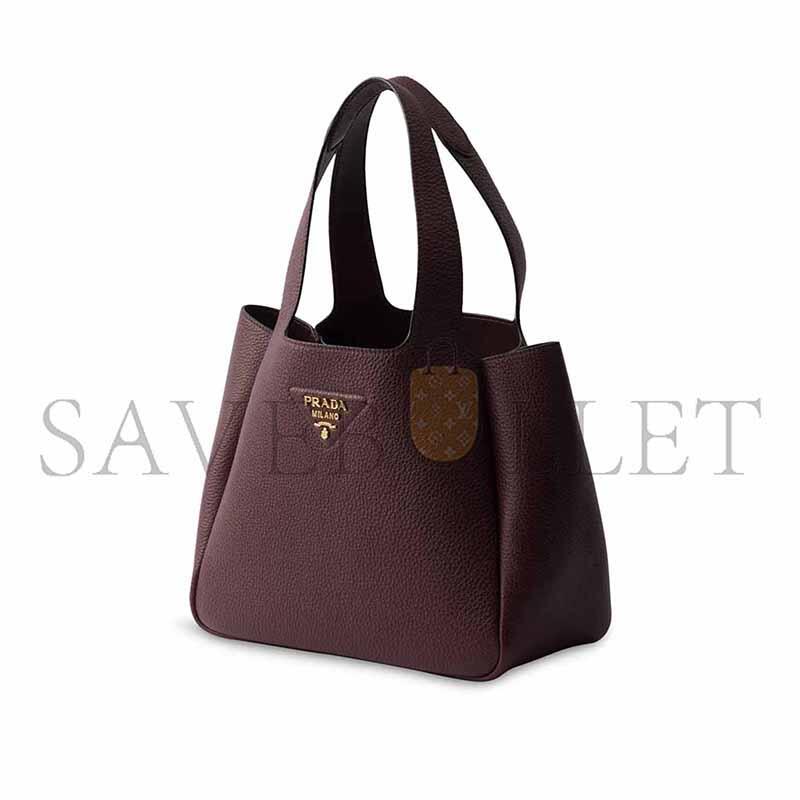 PRADA SMALL LEATHER TOTE BAG 1BG335 (25*21.5*14cm)